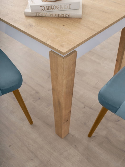 Hanah Home Mesa de Comedor Roble y Blanco